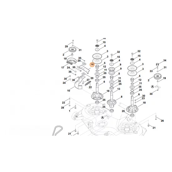 Stihl   Ramię naprężające 6170 760 0810